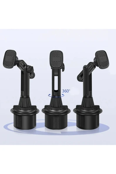Akman Ally 360 Derece Döner Manyetik Araç Içi Telefon Tutucu - Bardak Tutucu Yeri i - ACL6206521-9030 - 3