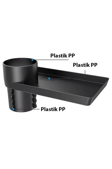 Akman ALLY SD-1023 Araç Içi Ayarlanabilir Bardak Ve Sise Tutucu-(1903) - ACL6208883-5791 - 4