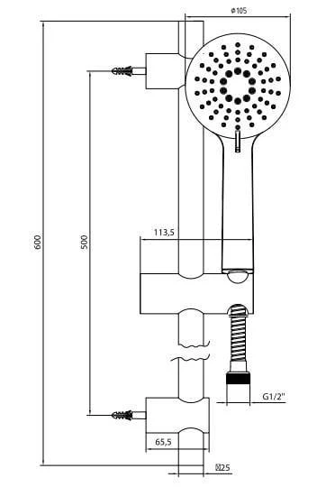 Ar Ayder Hareketli Sürgülü Duş Seti 102146137 - 2