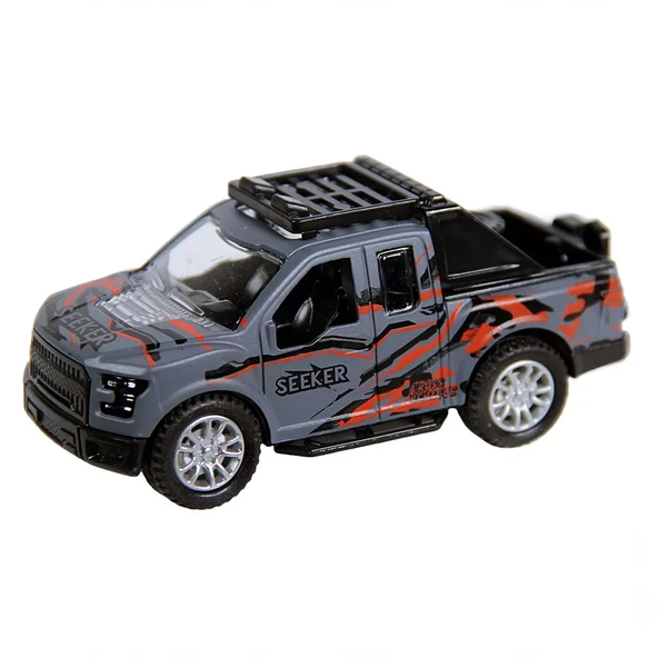 Metal Çek Bırak Safari Jeep K137A42 - Resim 2