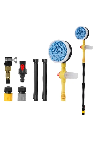 Akman ALLY Otomatik Dönen Araç Yıkama Fırçası Mikrofiber Araba Yıkama Paspas Sa - ACL6202857-6111 - Resim 2