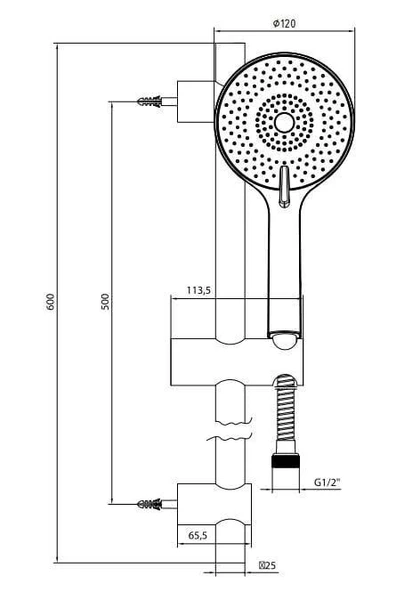 Ar Avanos Hareketli Sürgülü Duş Seti (3 Fonksiyonlu) 102146138 - Resim 2