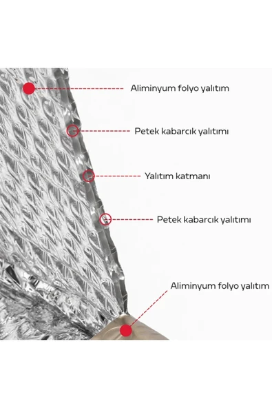 Akman ALLY 5 Katmanlı Alüminyum Katlanabilir Araç Ön Cam Güneşliği -140x70 Isı - ACL6208383-8131 - Resim 6
