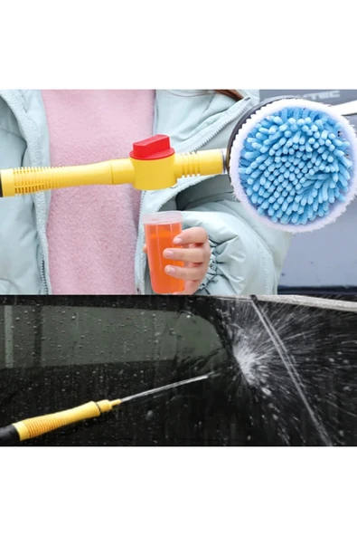 Akman ALLY Otomatik Dönen Araç Yıkama Fırçası Mikrofiber Araba Yıkama Paspas Sa - ACL6202857-6111 - Resim 5