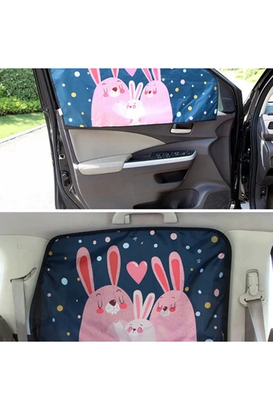 Akman Ally Araç-Araba Manyetik Yan Cam Güneşlik -Gölgelik-(1903) - ACL6202871-3828 - Resim 6