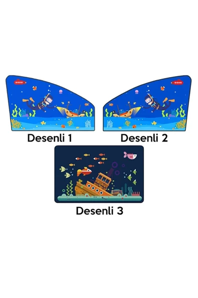 Akman Ally Araç-Araba Manyetik Yan Cam Güneşlik -Gölgelik-(1903) - ACL6202871-3828 - Resim 3