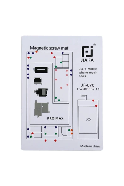 Akman JIAFA JF-870 iPhone 11 Pro Max Mıknatıslı Çalışma Hasırı Vida Gostergeli - ACL6201128-7872