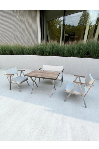 Dekoroom's Vera 2-1-1- bahçe balkon mobilyası , oturma grubu , çay seti ürün görseli