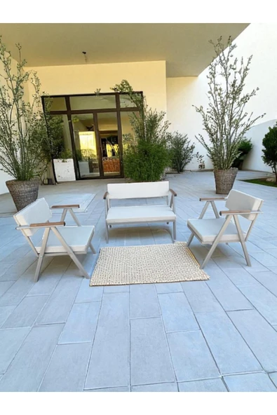 Dekoroom's Vera 2-1-1- bahçe balkon mobilyası , oturma grubu , çay seti - Resim 2