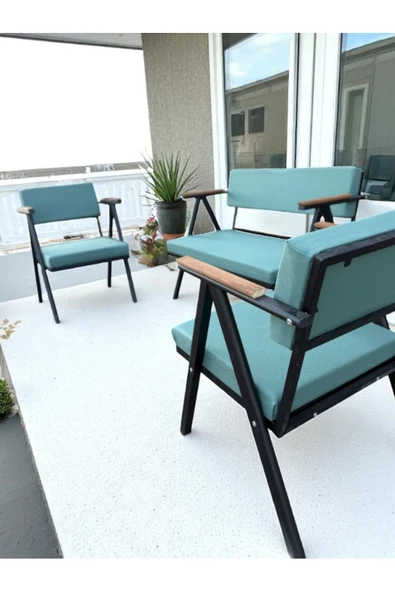 Dekoroom's Vera 2-1-1- bahçe balkon mobilyası , oturma grubu , çay seti - Resim 3