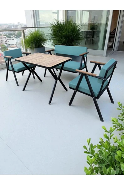 Dekoroom's Vera 2-1-1- bahçe balkon mobilyası , oturma grubu , çay seti ürün görseli