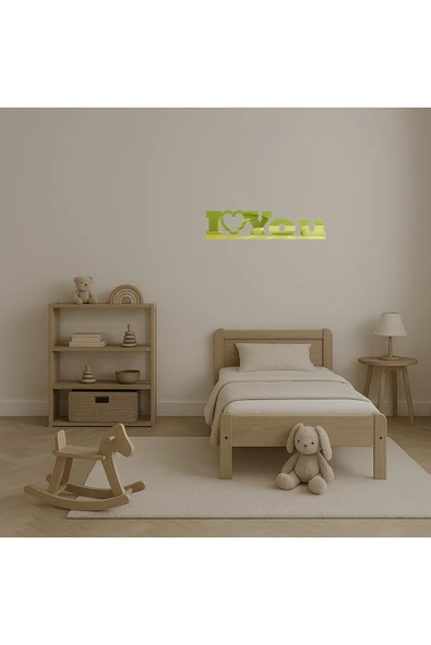 Akman Romantik Kalplerle Dekoratif İç Mekan Altın Aynalı Tablosu 15,8 cm x 3,9 cm - ACL6206925-9233 - 4