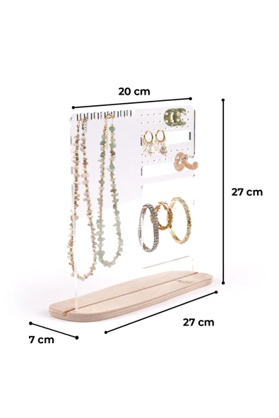 Modern Dekoratif Pleksi Çok Amaçlı Takı, Aksesuar Standı - Resim 3