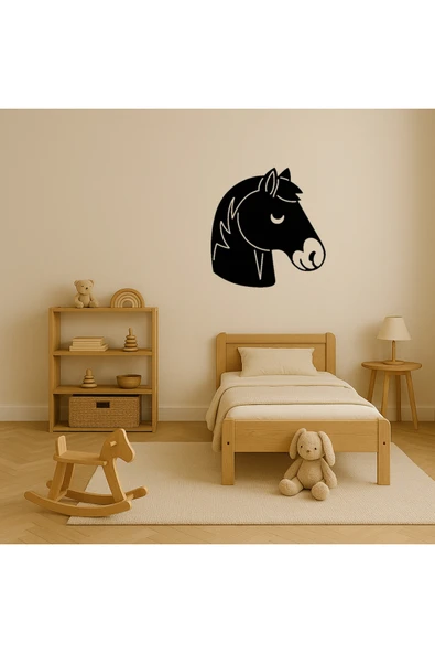 Akman At Yüzü Temalı Dekoratif Tablo 15 cm x 15,7 cm - ACL6205192-6956 - 3