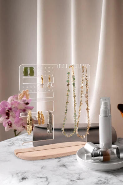 Modern Dekoratif Pleksi Çok Amaçlı Takı, Aksesuar Standı - Resim 2