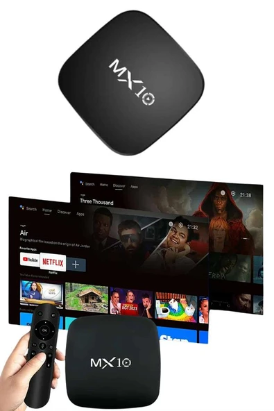 2.4G Wifi Tv Box Medya Oynatıcı TV Uyumlu MX Box Kutusu Android TV - 5