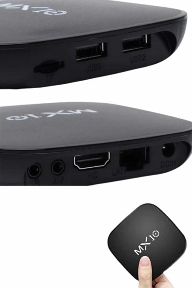 2.4G Wifi Tv Box Medya Oynatıcı TV Uyumlu MX Box Kutusu Android TV - 4
