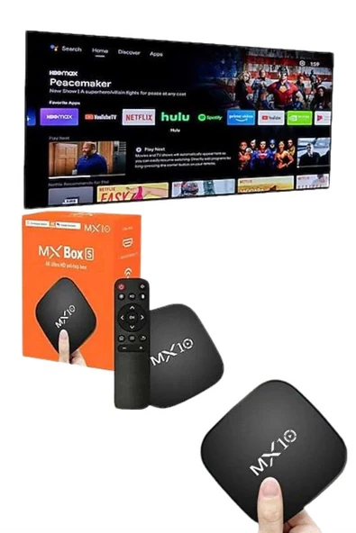 Mx Box Android Tv Media Sound 4K Ultra HD Görüntü Kaliteli ürün görseli 1