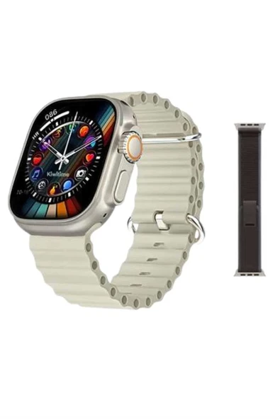 Akıllı Saat Kol Saati Android ve İOS Uyumlu Nabız Ölçer Sesli Asistan - Resim 3