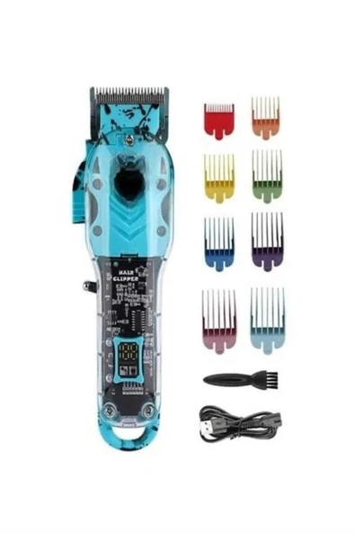 Islak ve Kuru Kullanıma Uygun Şarjlı Tıraş Makinesi Kısaltma Makinesi - 5