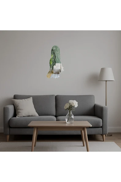 Akman Dinamik Köpek Dekoratif Aynalı Tablo 8,3 cm x 15,7 cm - ACL6208981-7614 - 5