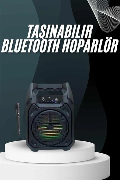 Yeni Nesil Bluetooth Hoparlör USB TF Kart Girişli Çoklu Bağlantı - Resim 2