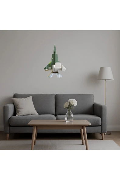 Akman Aircraft 11 Dekoratif Duvar Aynalı Tablosu 10,4 cm x 15,9 cm - ACL6203714-8812 - 5