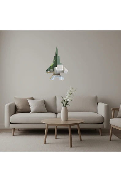 Akman Aircraft 11 Dekoratif Duvar Aynalı Tablosu 10,4 cm x 15,9 cm - ACL6203714-8812