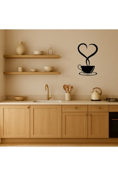 Akman Kalpli Çay Fincanı Dekoratif Duvar Tablosu 14,5 cm x 23,6 cm - ACL6204647-1740 - 2