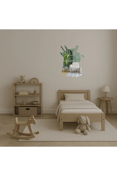 Akman Üzeri Eğlenceli Okul Çantası Dekoratif Aynalı Tablo 12 cm x 15,7 cm - ACL6202541-8280 - 4