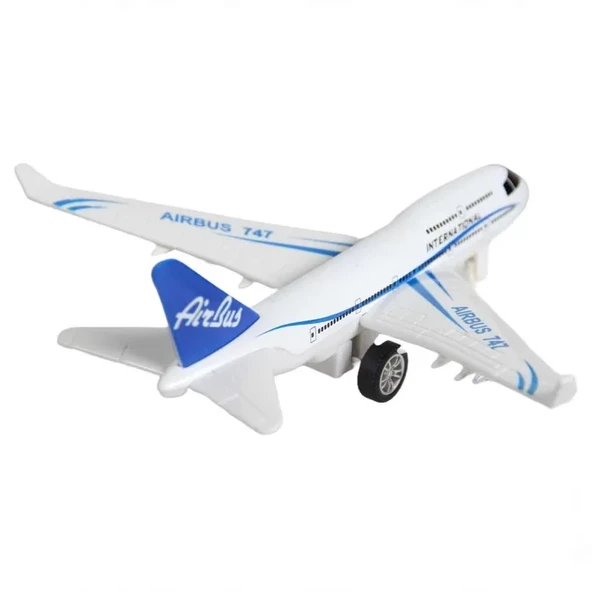 Metal Çekbırak Işıklı Sesli Yolcu Uçağı - Resim 5