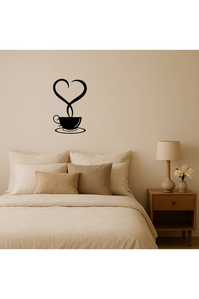 Akman Kalpli Çay Fincanı Dekoratif Duvar Tablosu 14,5 cm x 23,6 cm - ACL6204647-1740