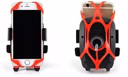 Lastik Destekli Standlı Bisiklet Telefon Tutucu - 2