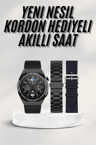 En Çok Tercih Edilen Akıllı Saat Amoled Ekran Nabız Sensörü GPS Uyumlu Adımsayar - 2