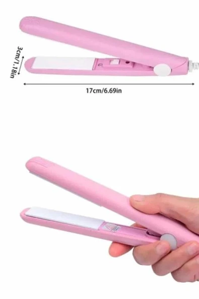 Seyahat Tipi Taşınabilir Saç Düzleştirici Saç Şekillendirici Yüksek Isı Ayarlı - 3