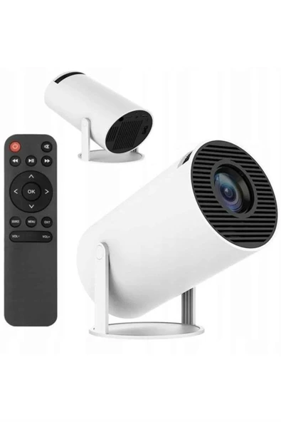 Sinema Projektörü Android HDMI USB WİFİ Ses Çıkışlı Ayaklı Projeksiyon Taşınabilir - 4