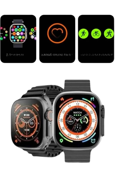 2025 Model Akıllı Saat Kordon Hediyeli Çağrı Cevaplama Uzun Pil Süreli Android İOS Uyumlu - 3