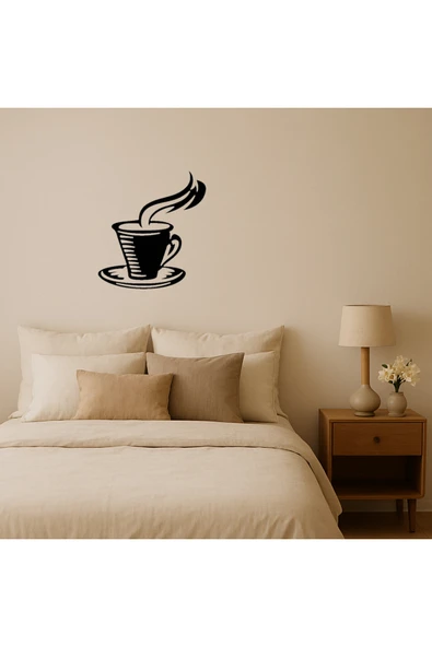 Akman Çay Fincanı Tasarımlı Dekoratif Duvar Tablosu 21,4 cm x 23,4 cm - ACL6208652-2094