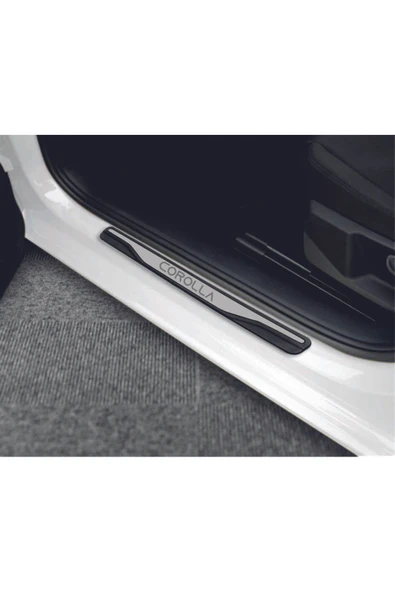TOYOTA COROLLA TÜM MODELLER NEW KROM KAPI EŞİĞİ 4 PARÇA PASLANMAZ ÇELİK - 1