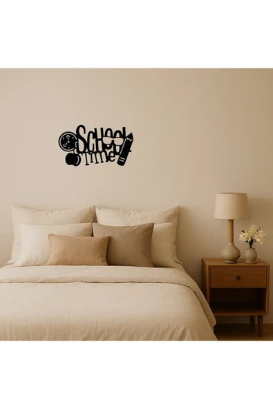 Akman Okul Zamanı Temalı MDF Duvar Dekoru 31,4 cm x 17,3 cm - ACL6206985-1036