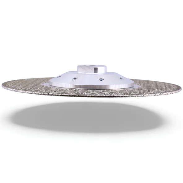 180 mm M14 Çift Taraflı Flanşlı Elektrolize Elmas Kesme Taşlama Testere Turbo Disk Mermer Kesim - Resim 2