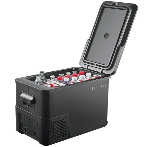 Dijitsu AB200 27 Litre 12/24/220 V Dijital Araç Tipi Kompresörlü Mini Buzdolabı - Siyah - 2