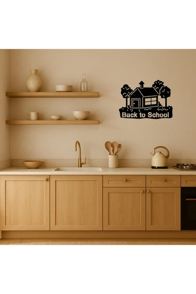 Akman Okula Dönüş Binası Dekoratif Tablo 31,4 cm x 22,8 cm - ACL6206102-4769 - 2