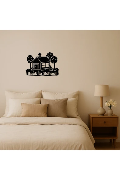 Akman Okula Dönüş Binası Dekoratif Tablo 31,4 cm x 22,8 cm - ACL6206102-4769