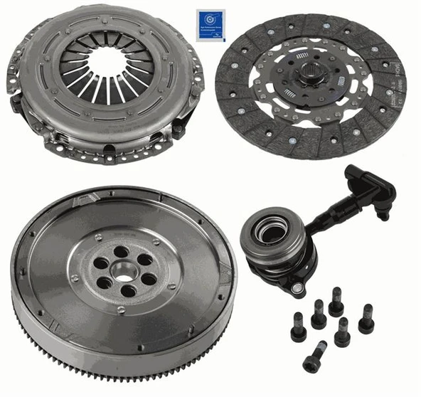 DEBRIYAJ SETI (BASKI+BALATA+VOLAN+BILYA) 4'LU KIT  REPSET DMF FOCUS III CB8 11>14 1.6 TDCI FOCUS III - SACHS 2290 601 126 - 1