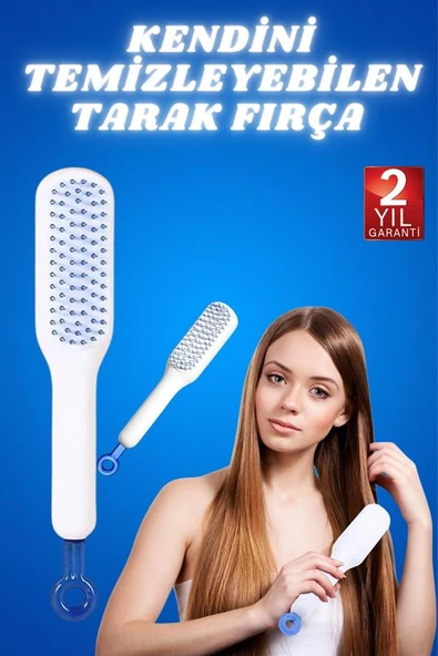 Kendini Temizleyen Tarak Fırça Geri Çekilebilir Evcil Hayvana Uygun Sıkı Dişli - 2