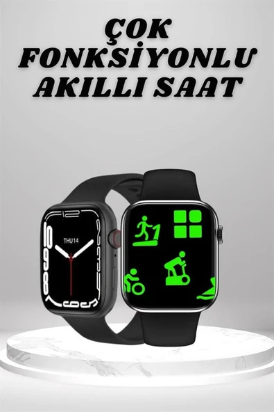 Akıllı Saat Tema Değiştirme Uyku ve Sağlık Takibi Sesli Asistan Bildirim Görme - Resim 2