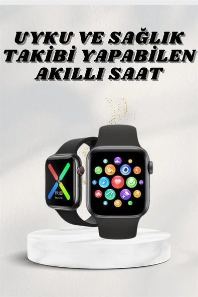 Akıllı Saat Wireless Şarj Yüksek Çözünürlüklü Müzik Dinleme Sesli Cevaplama - 2