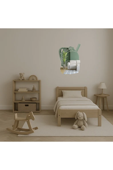 Akman Okul Çantası Temalı Dekoratif Aynalı Tablo 16,6 cm x 23,5 cm - ACL6203193-6661 - 4