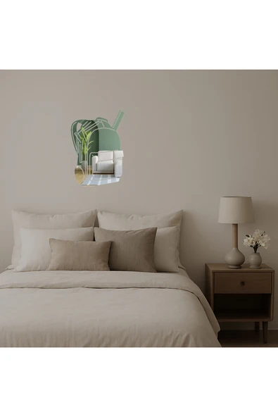 Akman Okul Çantası Temalı Dekoratif Aynalı Tablo 16,6 cm x 23,5 cm - ACL6203193-6661 - 2